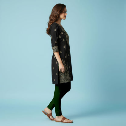 QT -  Churidar Leggings - Forest Green