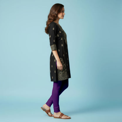QT -  Churidar Leggings - Purple