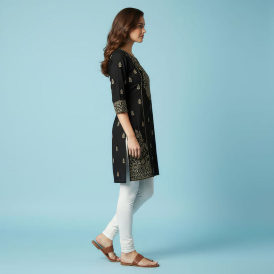 QT -  Churidar Leggings -White