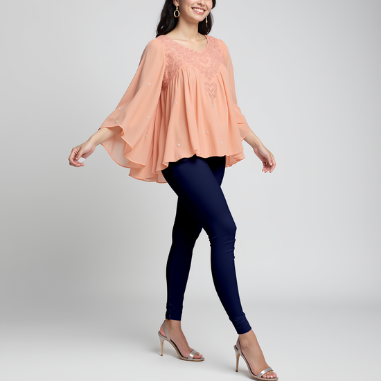 EMI -  Churidar Livaeco™ Viscose Leggings - Navy