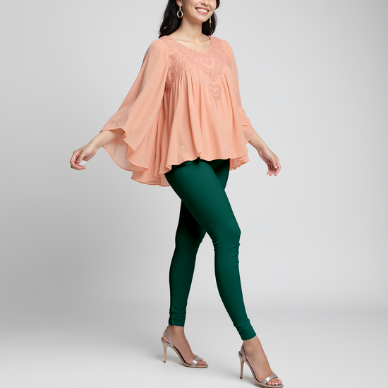 EMI -  Churidar Livaeco™ Viscose Leggings - Bottle Green