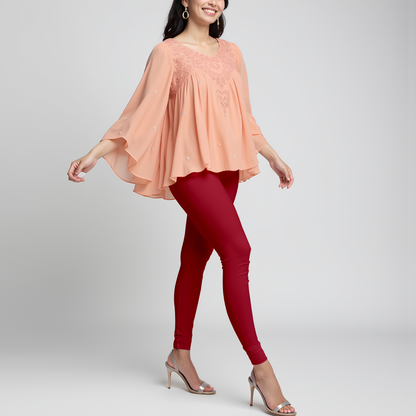 EMI -  Churidar Livaeco™ Viscose Leggings - Scarlet