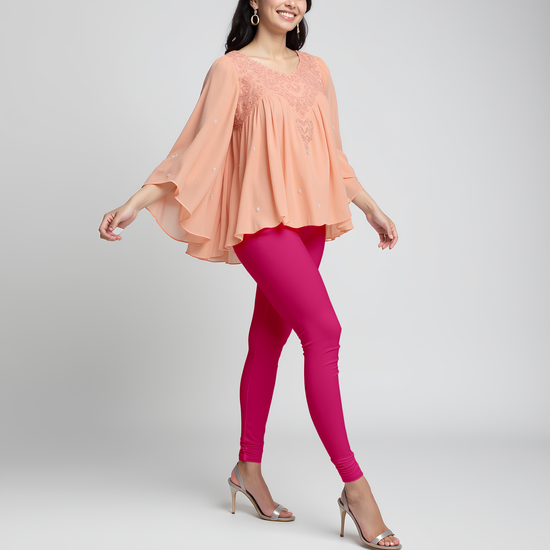 EMI -  Churidar Livaeco™ Viscose Leggings - Fuchsia
