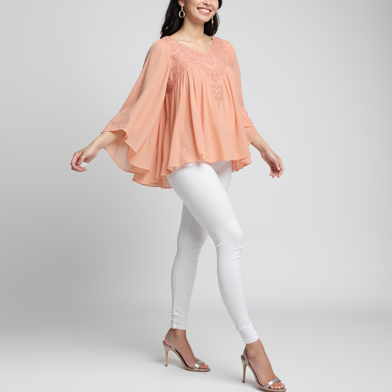 EMI -  Churidar Livaeco™ Viscose Leggings - White
