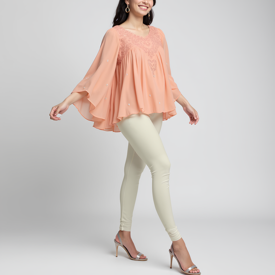EMI -  Churidar Livaeco™ Viscose Leggings - Half White