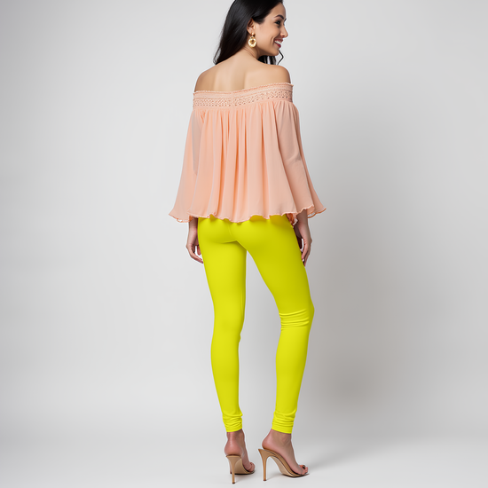 EMI -  Churidar Livaeco™ Viscose Leggings -  Butter Cup