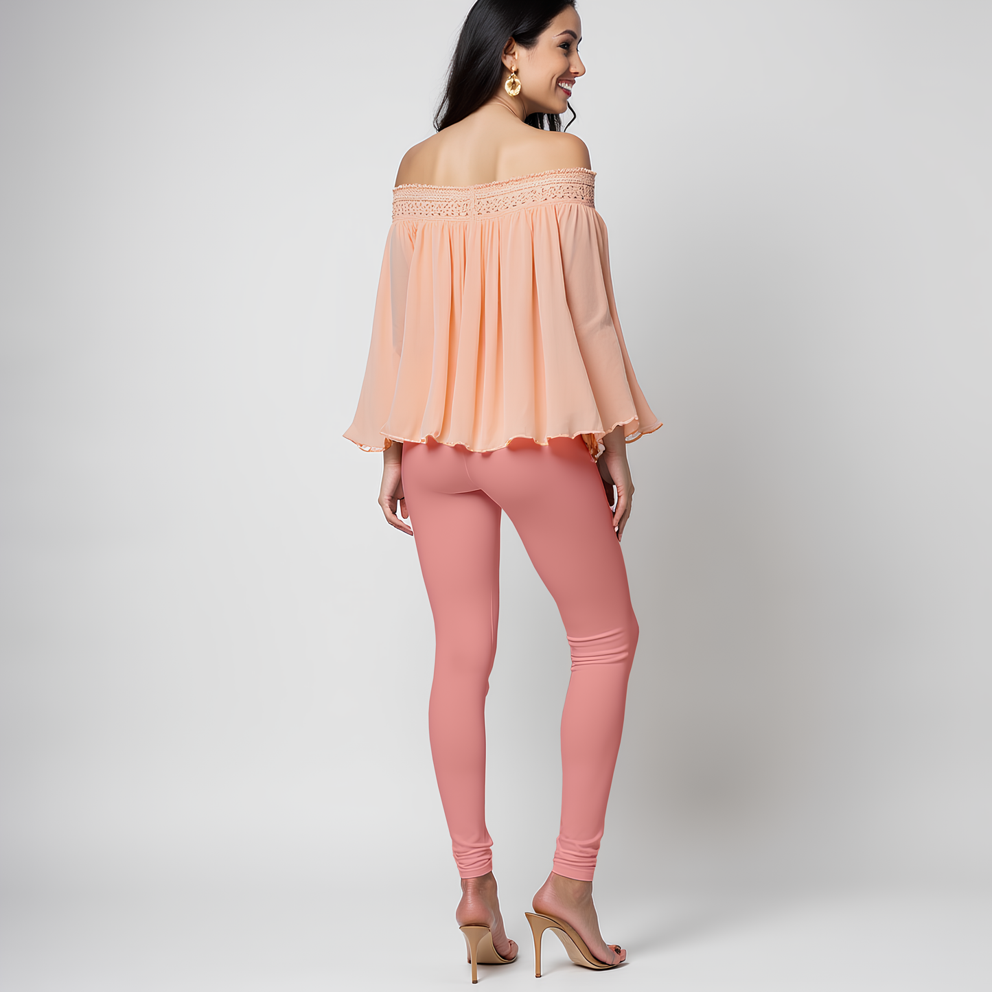 EMI -  Churidar Livaeco™ Viscose Leggings - Sugar Coral