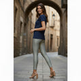 QT Ankle Shimmer Leggings - Gray