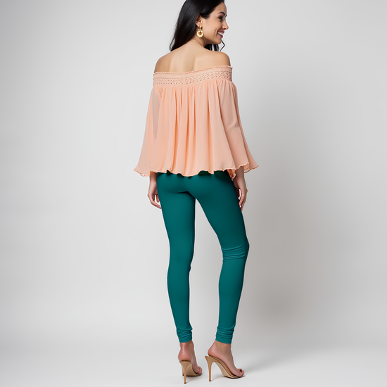 EMI -  Churidar Livaeco™ Viscose Leggings - PeacockGreen