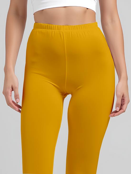 EMI - Ankle Length Livaeco™ Viscose Leggings - Bright Marigold
