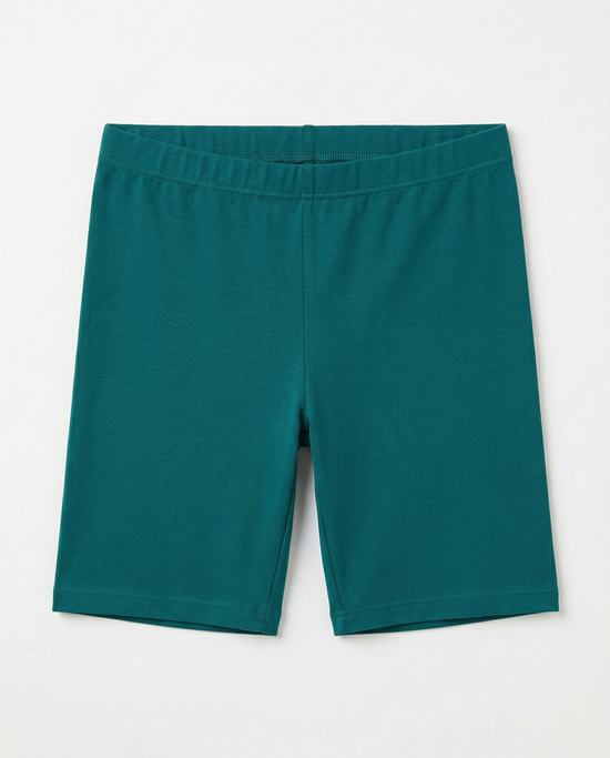 EMI Ultra-Soft Livaeco™ Viscose Shorts for Girls – Deep Peacock