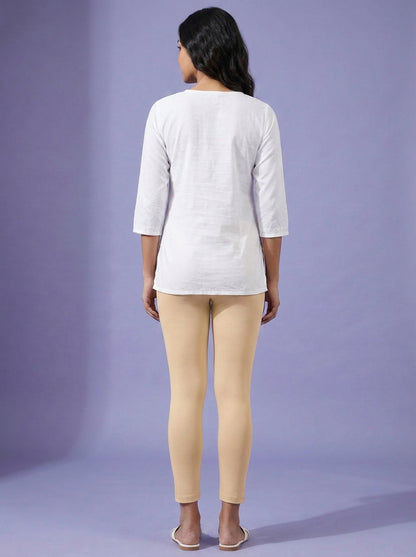 EMI - Ankle Length Livaeco™ Viscose Leggings - Beige