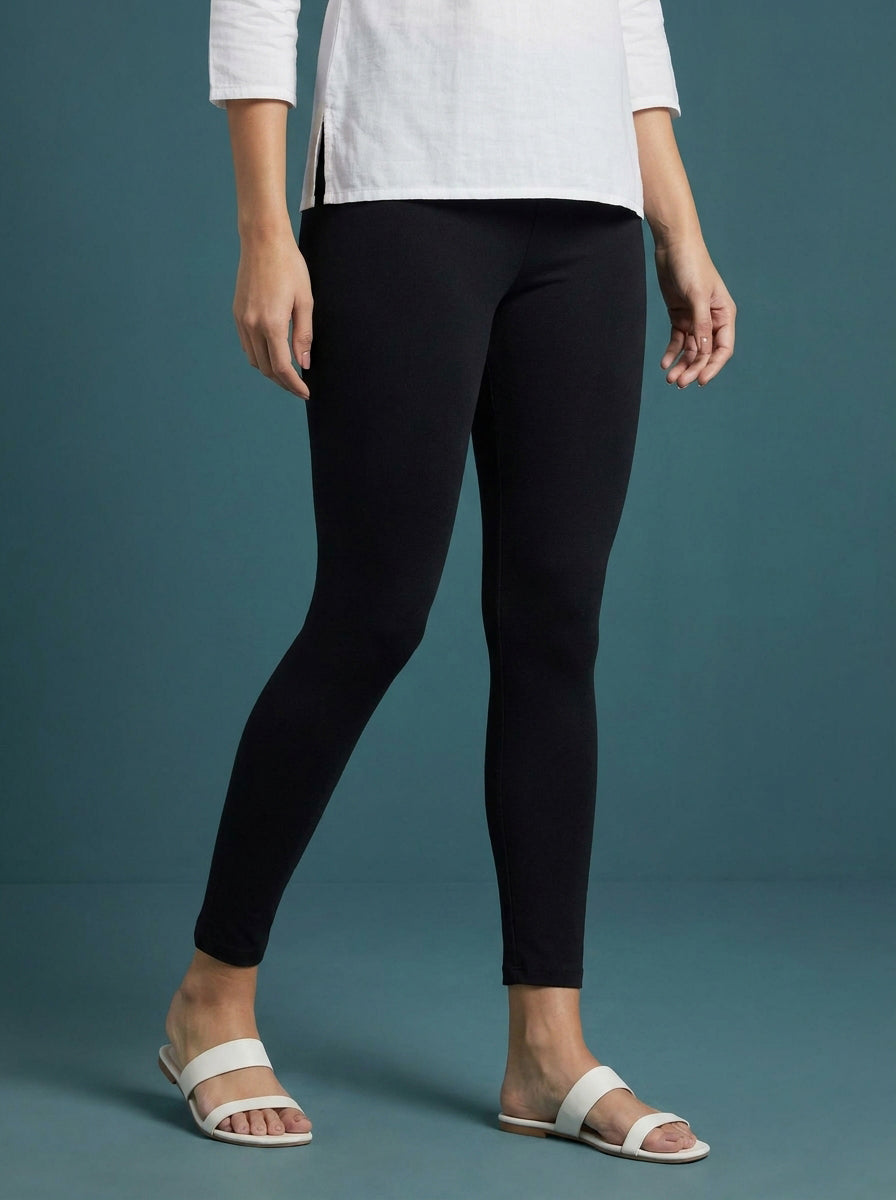 EMI - Ankle Length Livaeco™ Viscose Leggings - Black