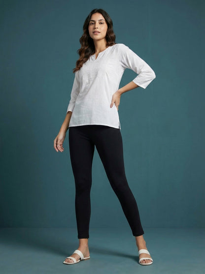 EMI - Ankle Length Livaeco™ Viscose Leggings - Black
