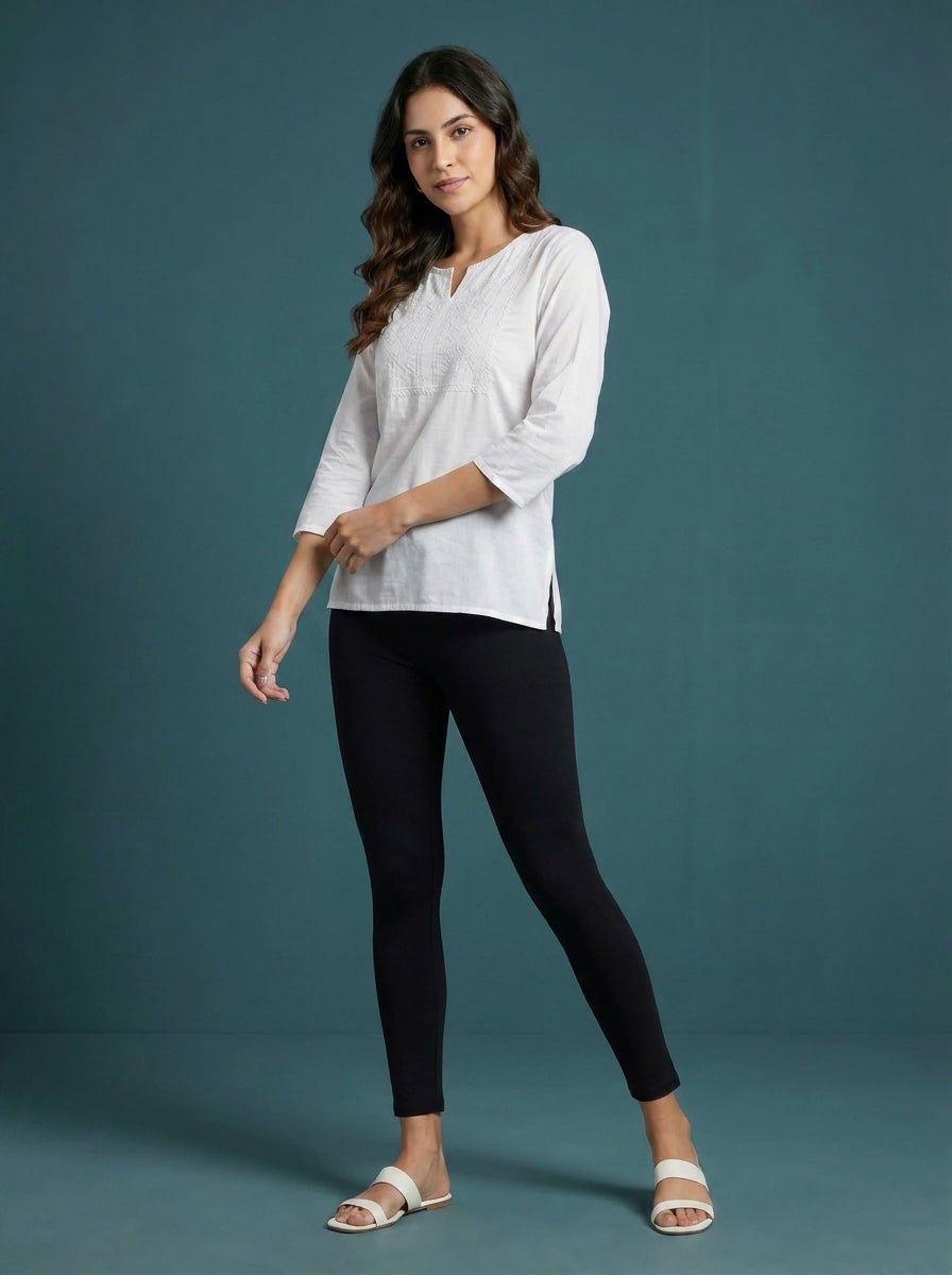 EMI - Ankle Length Livaeco™ Viscose Leggings - Black