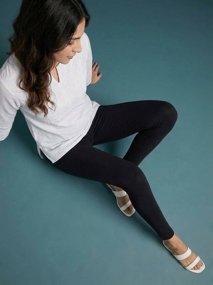 EMI - Ankle Length Livaeco™ Viscose Leggings - Black