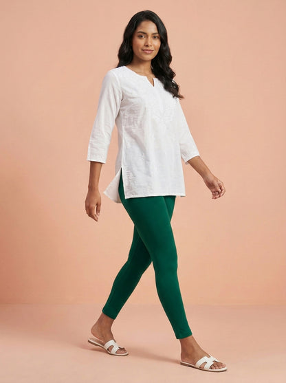 EMI - Ankle Length Livaeco™ Viscose Leggings - Bottle Green