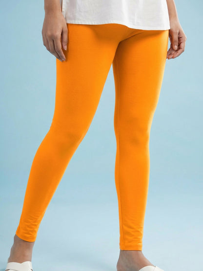 EMI - Ankle Length Livaeco™ Viscose Leggings - Bright Marigold