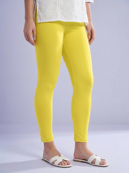 EMI - Ankle Length Livaeco™ Viscose Leggings - Butter Cup