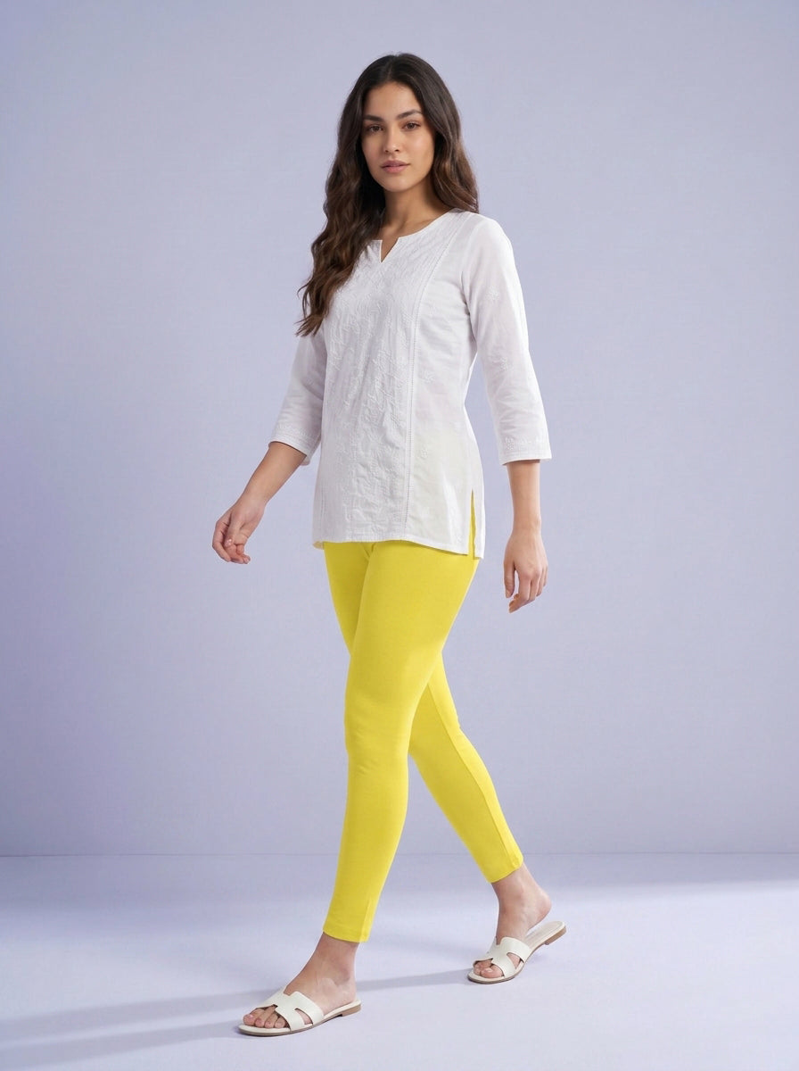 EMI - Ankle Length Livaeco™ Viscose Leggings - Butter Cup