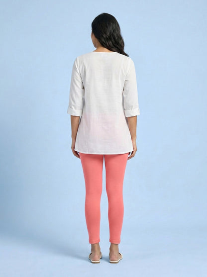 EMI - Ankle Length Livaeco™ Viscose Leggings - Sugar Coral