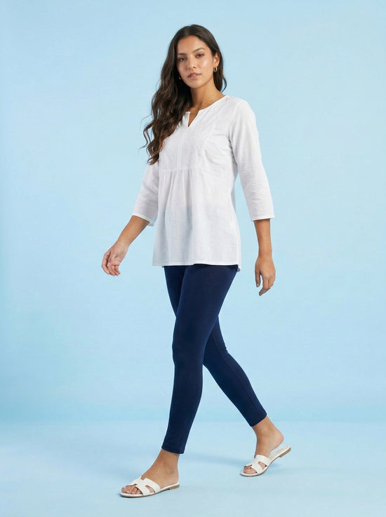 EMI - Ankle Length Livaeco™ Viscose Leggings - Navy