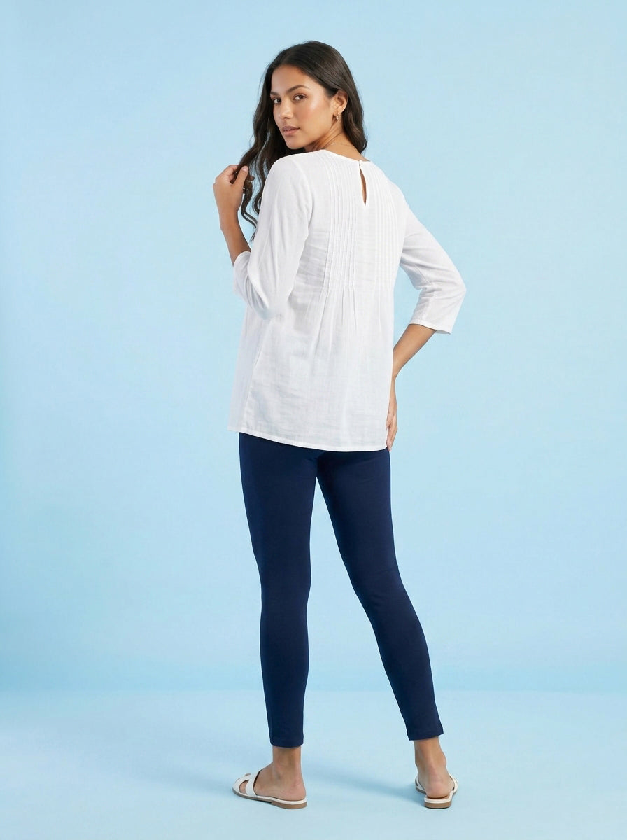 EMI - Ankle Length Livaeco™ Viscose Leggings - Navy