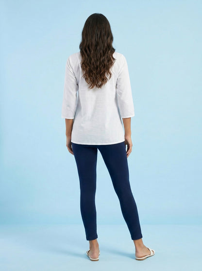 EMI - Ankle Length Livaeco™ Viscose Leggings - Navy
