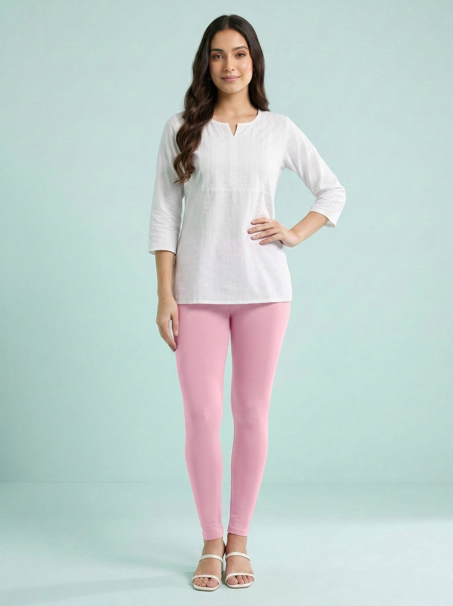 EMI - Ankle Length Livaeco™ Viscose Leggings - Pink