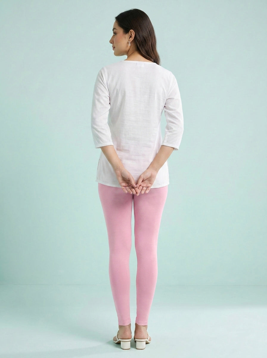 EMI - Ankle Length Livaeco™ Viscose Leggings - Pink