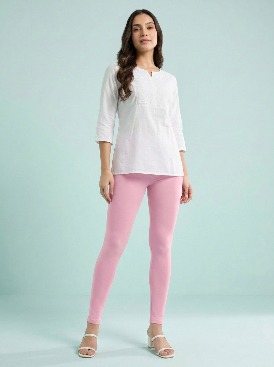 EMI - Ankle Length Livaeco™ Viscose Leggings - Pink