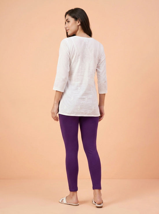 EMI - Ankle Length Livaeco™ Viscose Leggings - Plum