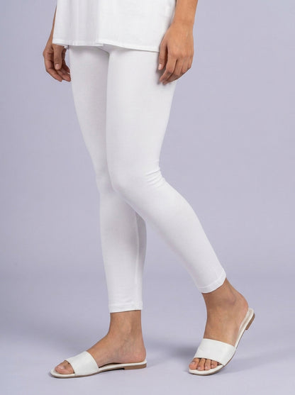 EMI - Ankle Length Livaeco™ Viscose Leggings - White