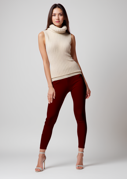 EMI - Ankle Length Livaeco™ Viscose Leggings - French Wine