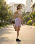 EMI -  High-Rise Livaeco™ Viscose Comfort Shorts – Lavender