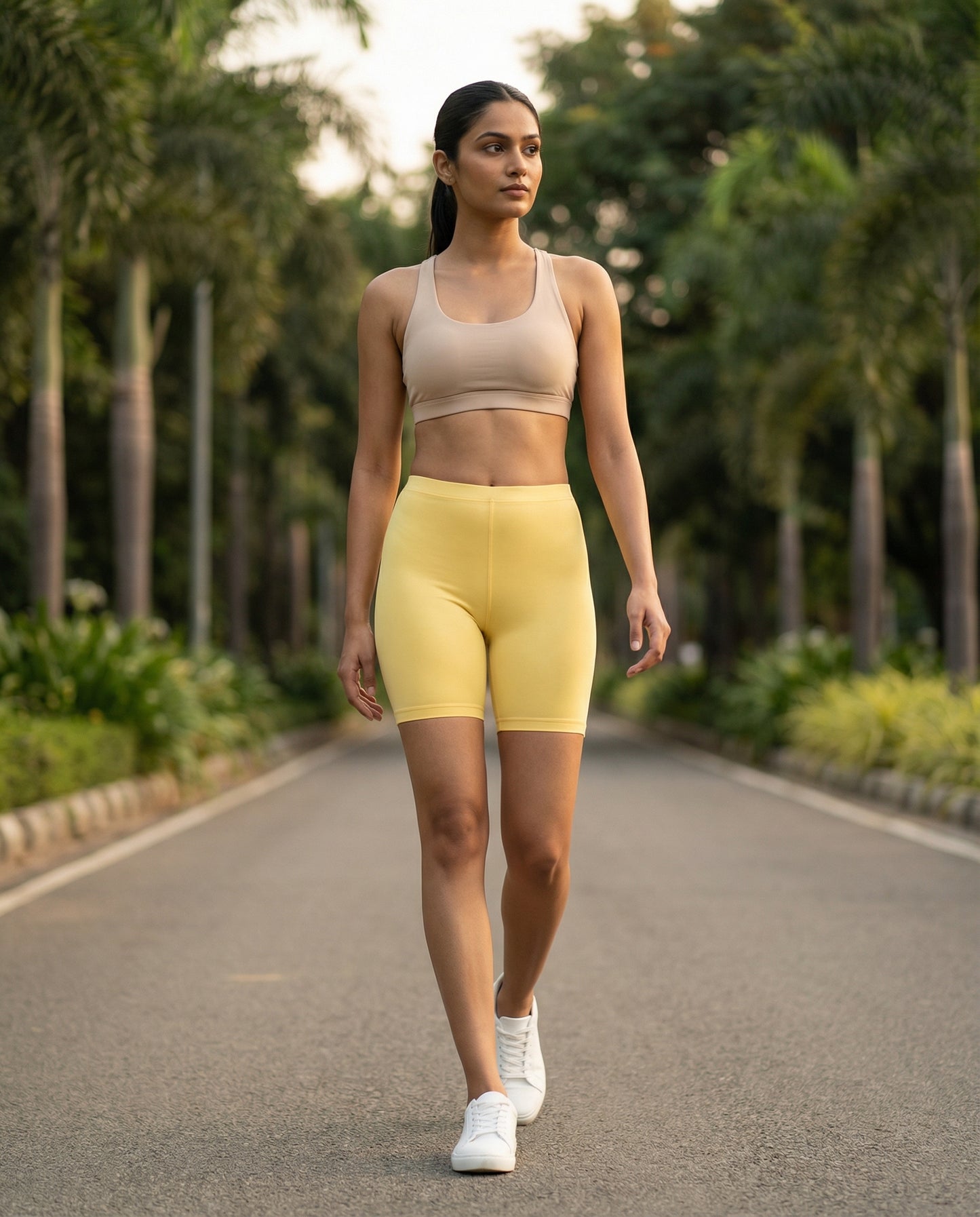 EMI -  High-Rise Livaeco™ Viscose Comfort Shorts – Butter Cup