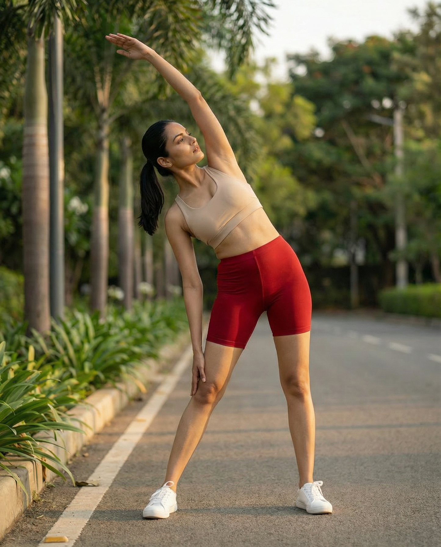 EMI -  High-Rise Livaeco™ Viscose Comfort Shorts – Scarlet