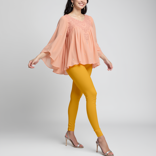 EMI -  Churidar Livaeco™ Viscose Leggings - Bright Marri Gold