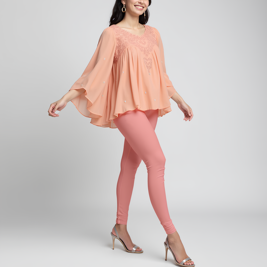 EMI -  Churidar Livaeco™ Viscose Leggings - Sugar Coral