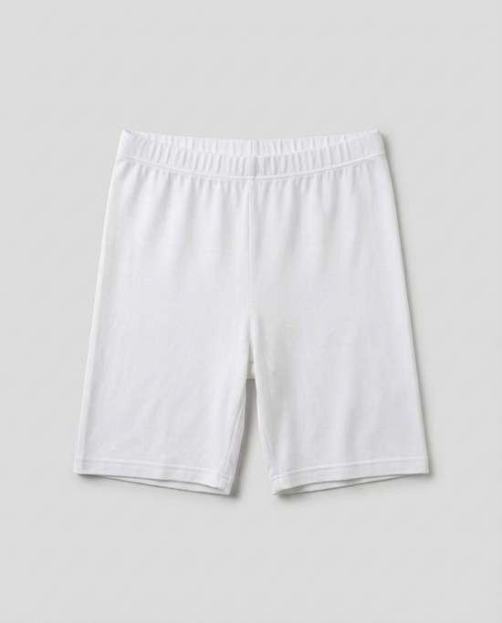 EMI Ultra-Soft Livaeco™ Viscose Shorts for Girls– White